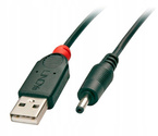 Lindy USB - DC, 1.5m USB 2.0 Czarny