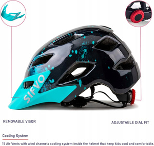 Kask rowerowy SIFVO Dziecięcy 50-57cm