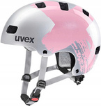 Dziecięcy Kask rowerowy Uvex Kid 3 r. 55-58cm silver-rose