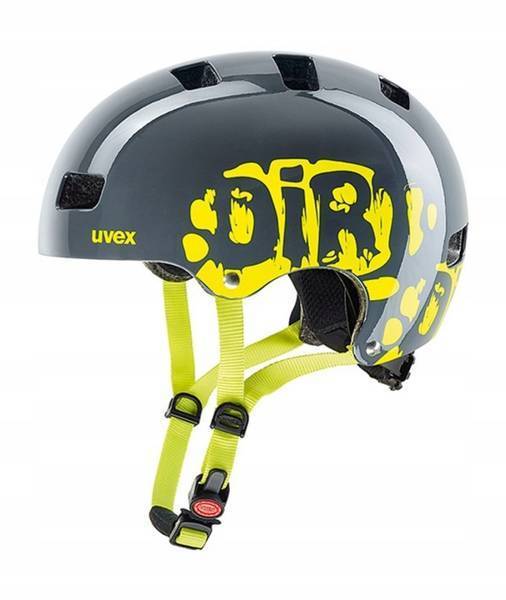 Kask dziecięcy Uvex Kid 3 DirtBike Grey-Lime 55-58